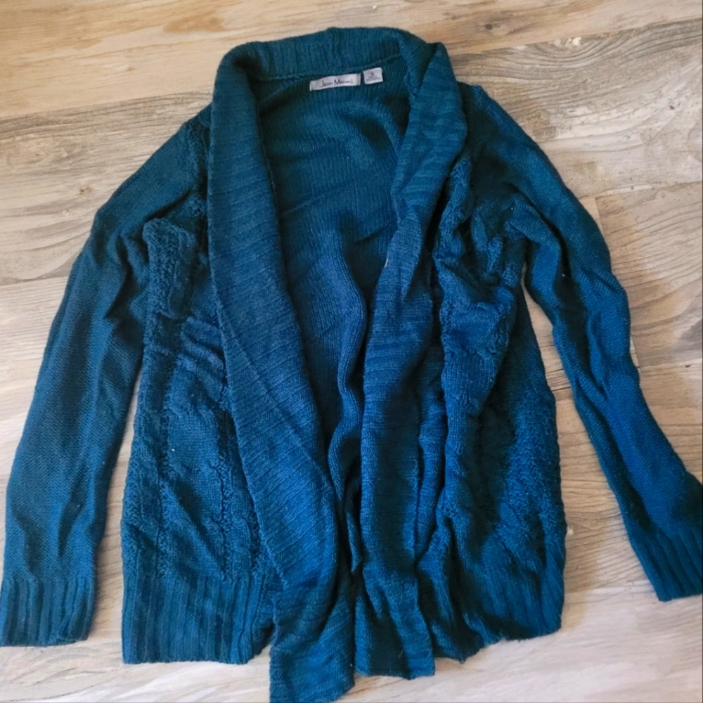 Dark Teal Jason Maxwell cardigan